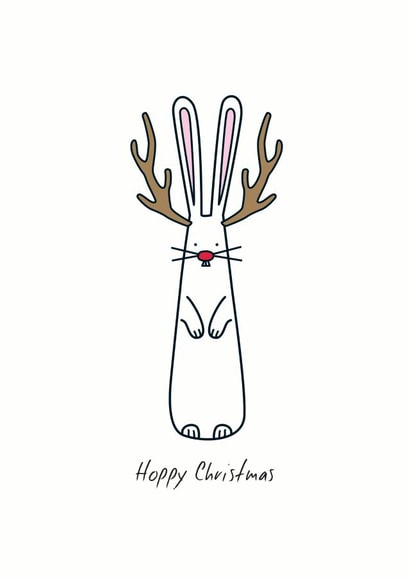 hoppy bunny Christmas Card 27357 created by Hoppy Bunnies