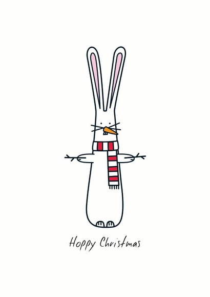 hoppy bunny Christmas Card 27358 created by Hoppy Bunnies
