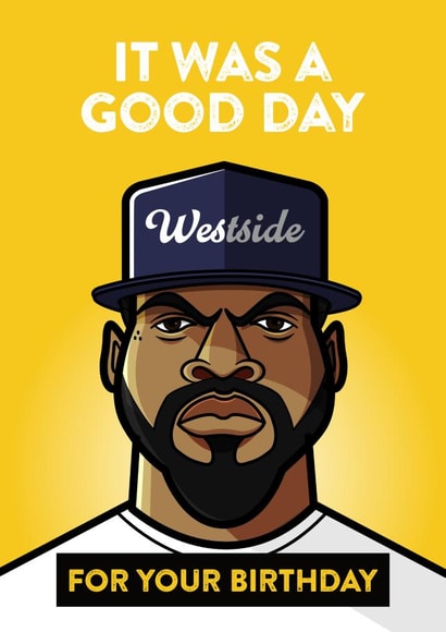 'It was a good day for your birthday' greetings card created by Diverse Pixels