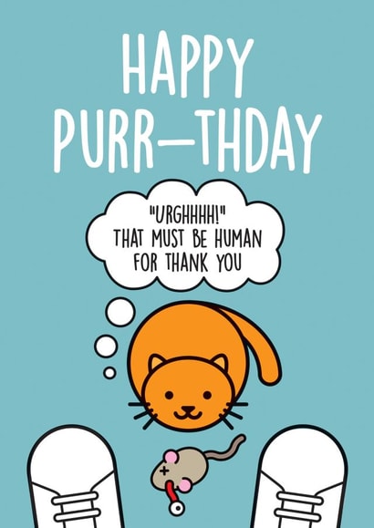 FUNNY ILLUSTRATION Birthday Card 8542 created by Thirty Mussels