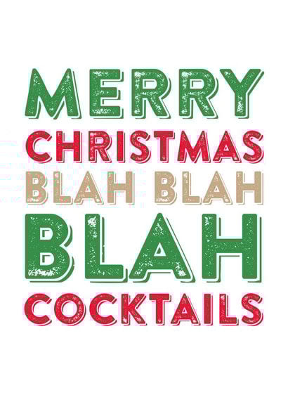 blah xmas Christmas Card 3530 created by Do You Punctuate?