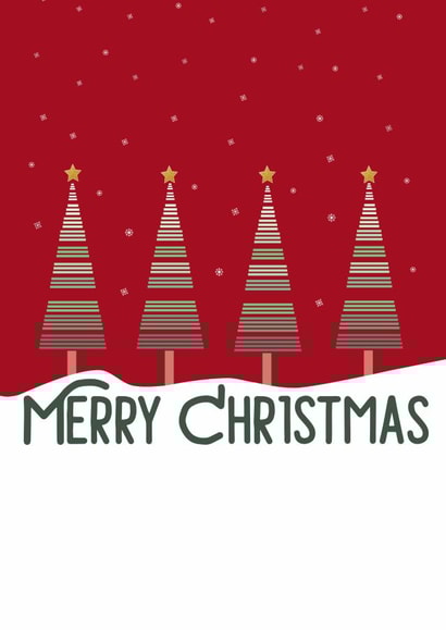 Merry Christmas Geometric Trees created by Tiny Steps