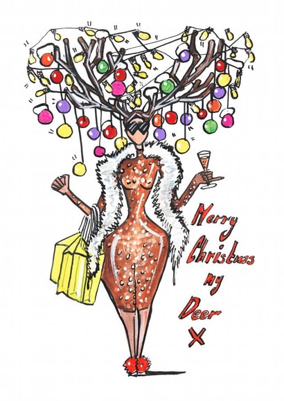 merrychristmasmydeer christmas Card 34417 created by Charlotte Posner