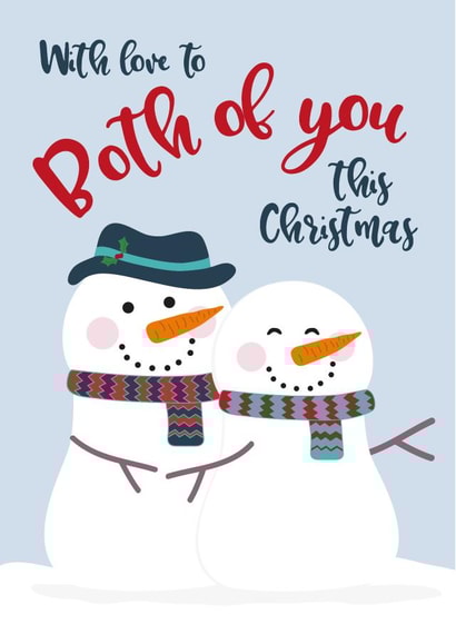 couple love Christmas Card 3841 created by Wink Design - Michelle Roberts