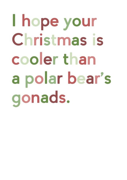 rude funny Christmas Card 7778 created by JosieOnTheRun