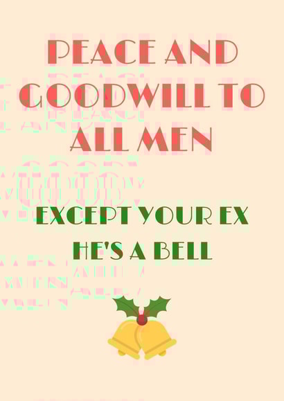 BELL RUDE Christmas Card 28731 created by Cards.Cards.Cards