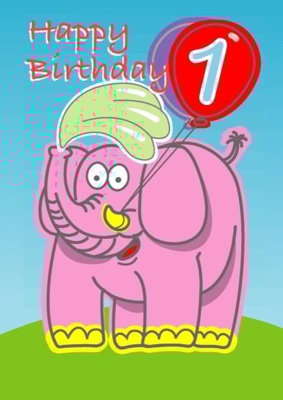 Happy year Birthday Card 12103 created by Michael Walsh