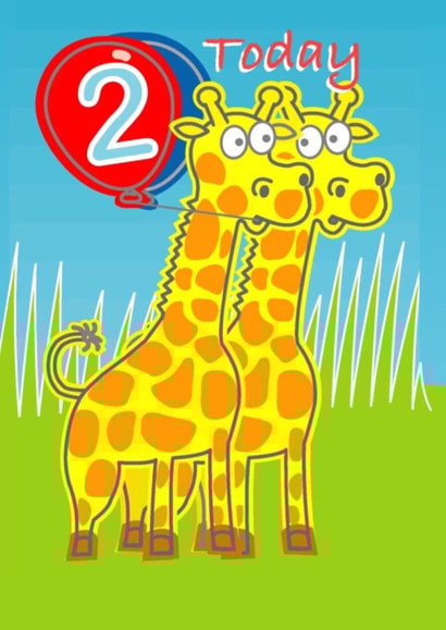 Happy two Birthday Card 12104 created by Michael Walsh