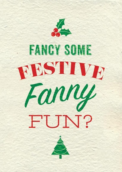 Xmas Festive Christmas Card 12113 created by Brainbox Candy