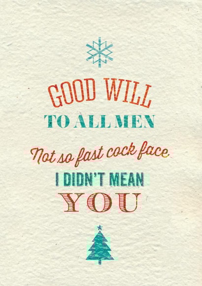 xmas festive Christmas Card 34489 created by Brainbox Candy