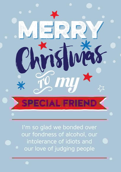friend happy Christmas Card 5088 created by Silly Prints