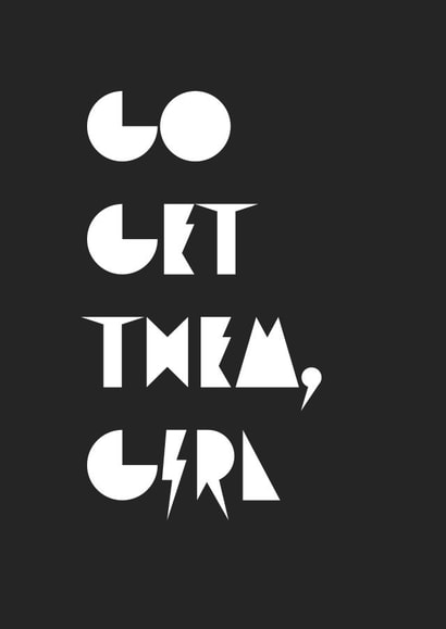 Encouraging Go Get Them card created by Tiny Steps