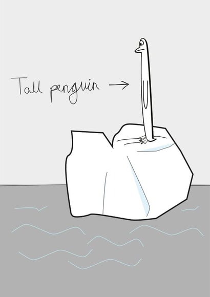 tall penguin Card 29699 created by Quite Like That