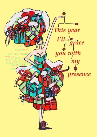 presence grace Christmas Card 12087 created by Charlotte Posner