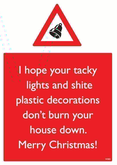 xmas lights Christmas Card 12118 created by Brainbox Candy