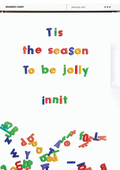 xmas jolly Christmas Card 34491 created by Brainbox Candy