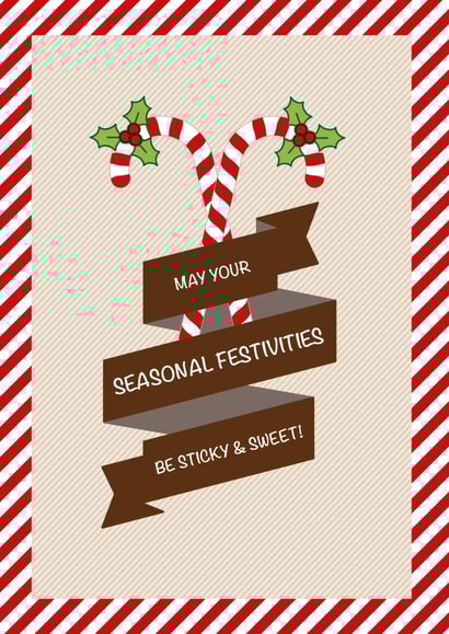 Sticky and sweet Christmas card created by Crazed Creative