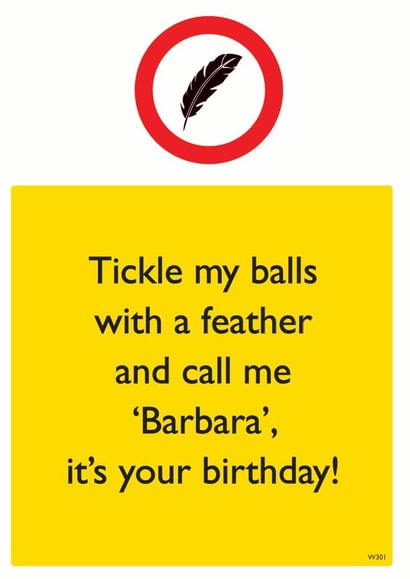 happy tickle Birthday Card 12133 created by Brainbox Candy