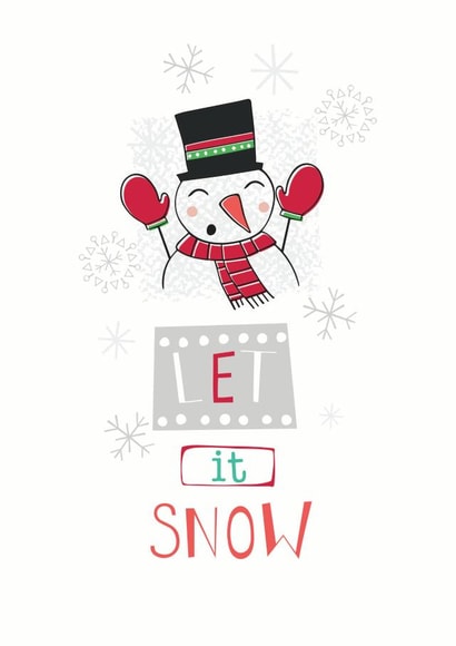 snowman Male Christmas Card 34287 created by Gill Eggleston