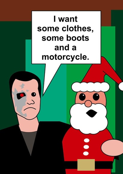 T-800 Christmas Card 34610 created by Colin Davies