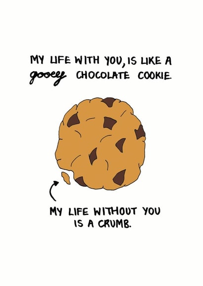 cookie chocolate Valentines Day Card 34652 created by Megg Hems