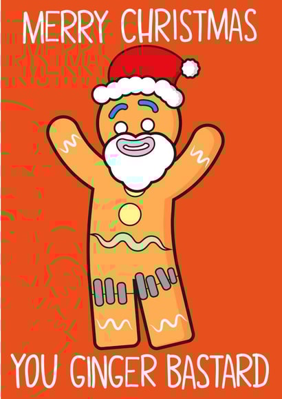 Ginger Adult Christmas Card 12220 created by John Wood