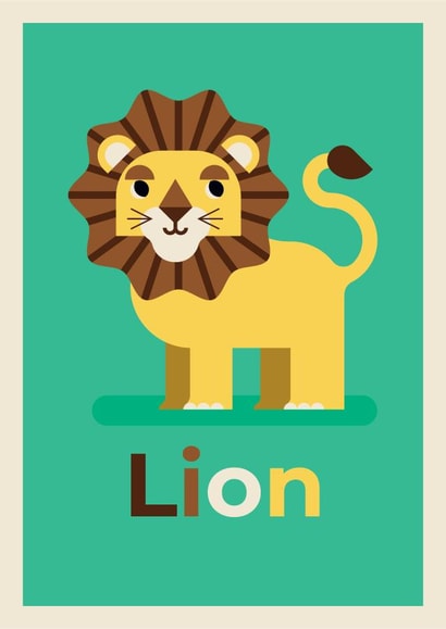 lion animal Card 28261 created by Tom Langton