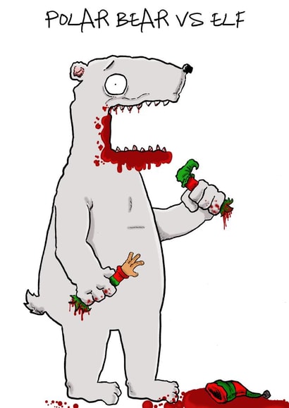 polarbear elf Card 34755 created by Gary Mackean