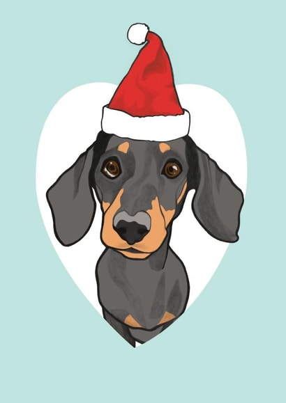 illustration dog Christmas Card 6953 created by Unknown Ink