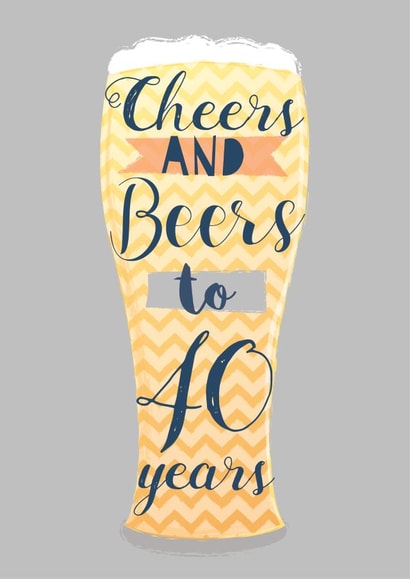 Male 40 Birthday Card 10284 created by Paper Yay