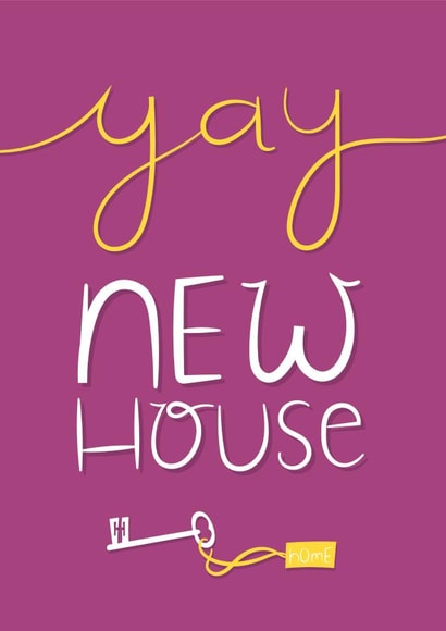 Yay Congratulations New Home Card 10809 created by The Happy Life Balance Co.