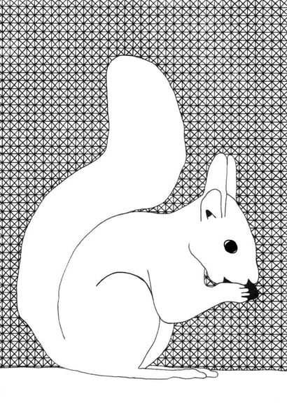 squirrel animal Card 35134 created by Kate Priestman Art