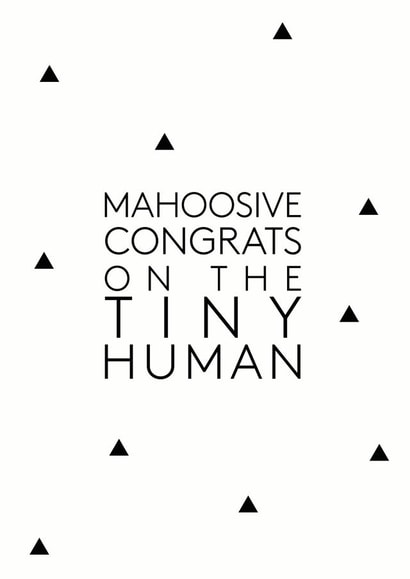 simple congrats New Baby Card 12399 created by Little Print Paper Co