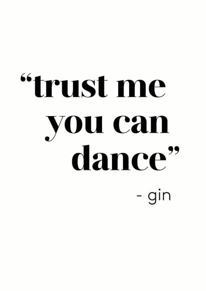 gin funny Birthday Card 12401 created by Little Print Paper Co