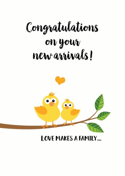 Adoption Sibling New Baby Card 12331 created by Philippa H