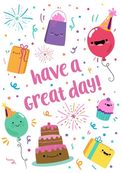 congratulation eid Birthday Card 26643 created by Ink & Ocean