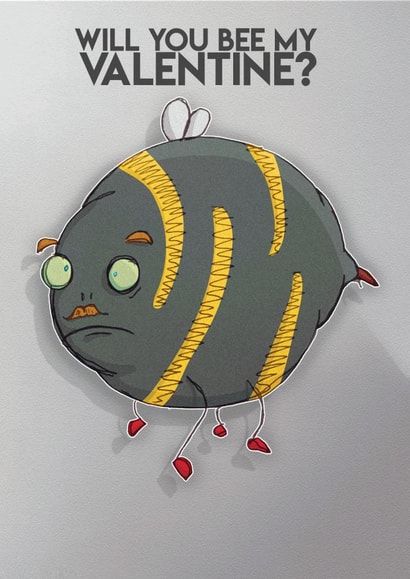 valentine bee Card 35165 created by DengalsDoodles