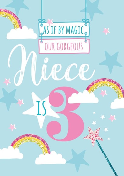 niece magic Birthday Card 10449 created by Rulu