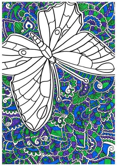 colourful butterfly Card 35159 created by Rebecca Sørensen