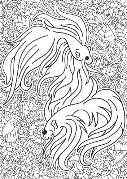 fish fighterfish Card 35160 created by Rebecca Sørensen