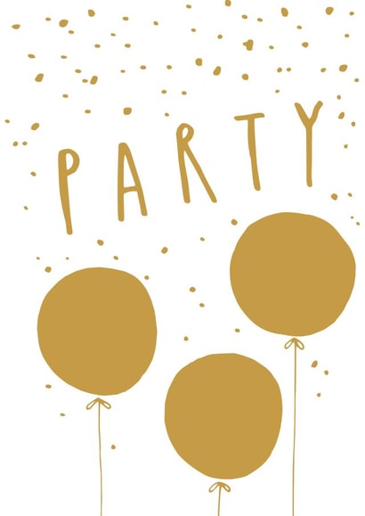 party balloon Birthday Card 32561 created by Old English Company