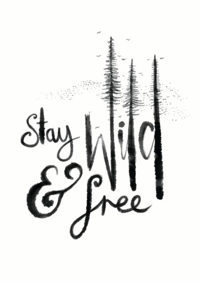 Wild Free Card 34221 created by Mucky Duck Studio