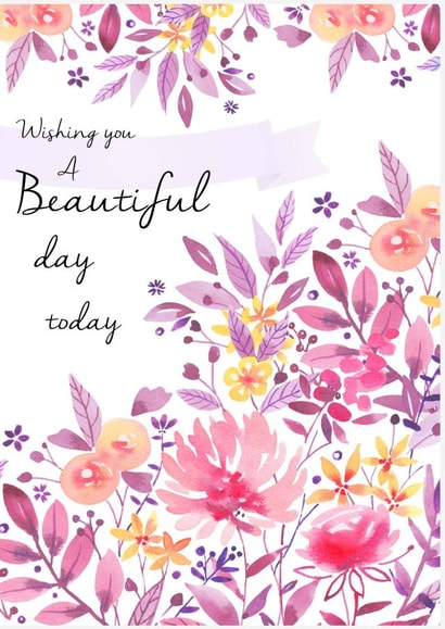 Classic Engagement/Marriage/Birthday Card - Flowers created by Victoria Nelson