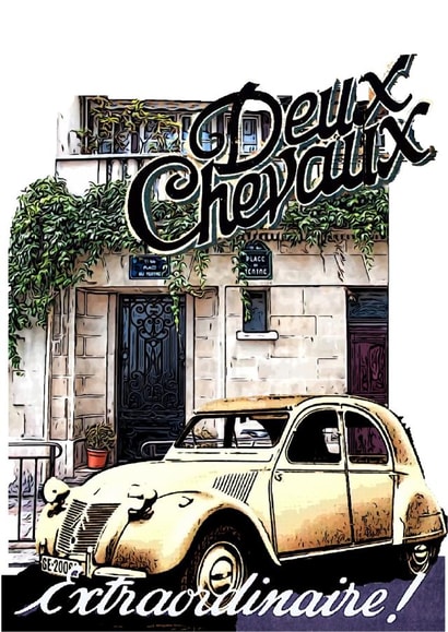 Deuxchevaux 2CV Card 34901 created by Artyteeslondon