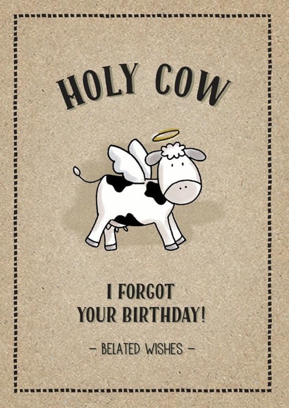 belated holy Birthday Card 12487 created by Cloud 9 Design