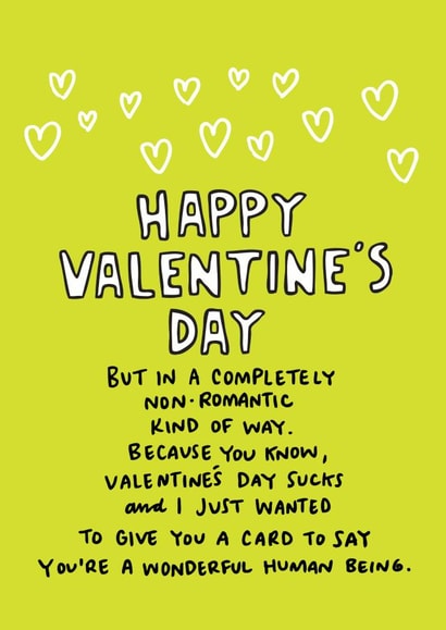Completely Non-Romantic Valentine's Day Card created by Angela Chick