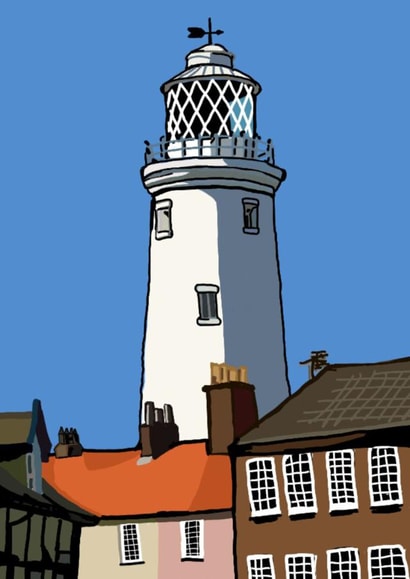 SOUTHWOLD lighthouse Card 35162 created by Rebecca Sørensen