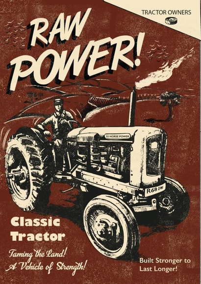 Farm Tractor Birthday Card 2297 created by Rocket68