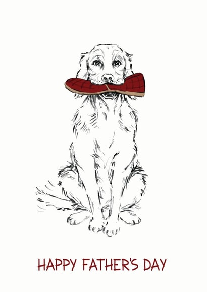 male dog Father's Day Card 12542 created by Richard Marsh Art