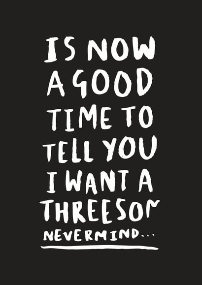 sex threesome Valentines Day Card 22214 created by Lauren Goodland